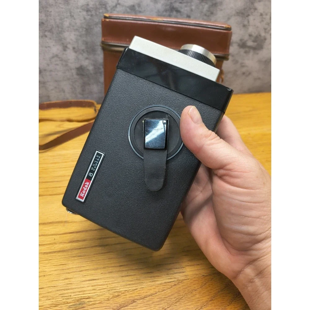 Vintage 1960s Kodak 8mm Movie Camera Kodak Ektanar Lens f/1.9 With Case And Lens